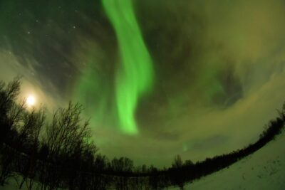 Aurora Chasing with Snowmobiles