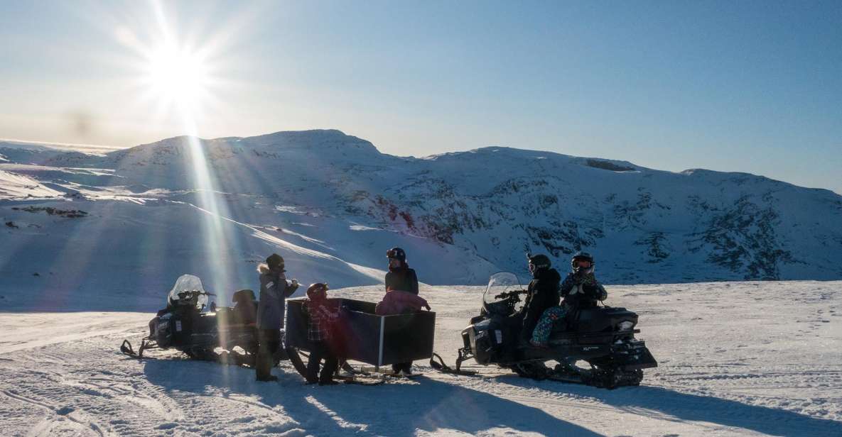 Abisko: Snowmobile Sled Expedition with Snack and Hot Drink - Meeting at Karvens väg 18 at 13:30