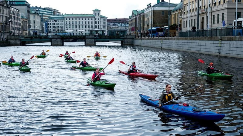 City Kayak Tour - The first paddle along Gothenburg’s river