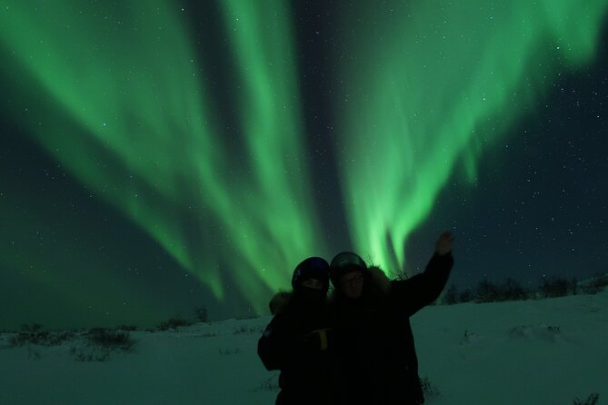 Enjoy the Aurora show on top of the mountain inc tipi dinner - My verdict on the Kiruna Aurora snowmobile tour