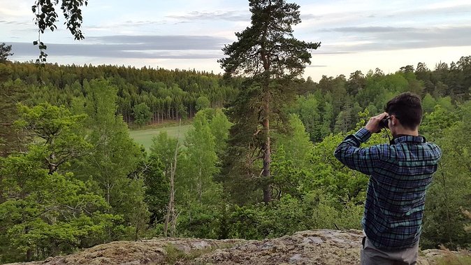 Evening Wildlife Safari Stockholm - Bornsjön lake and dinner above the fields