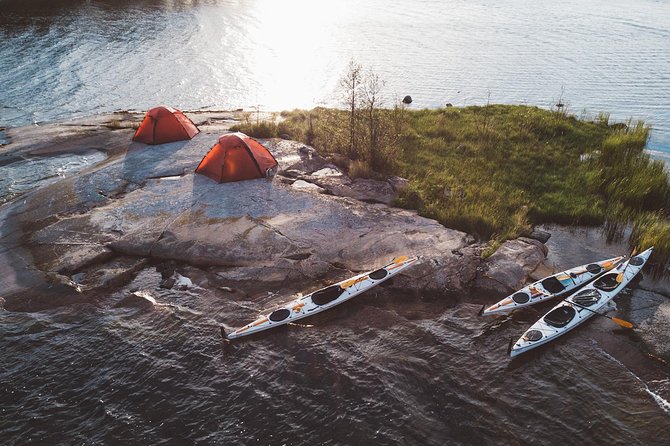 Guided 5-Day Kayak & Wildcamp the Archipelago of Sweden - Day 2: Open water, bird colonies, and Kupa Klint