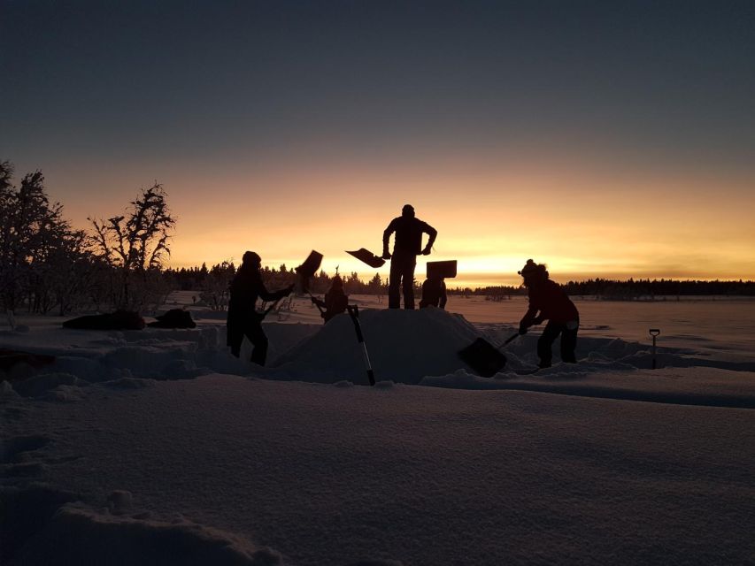 Kiruna: Build your own igloo overnight Tour - Four hours of snow work at Kalixfors