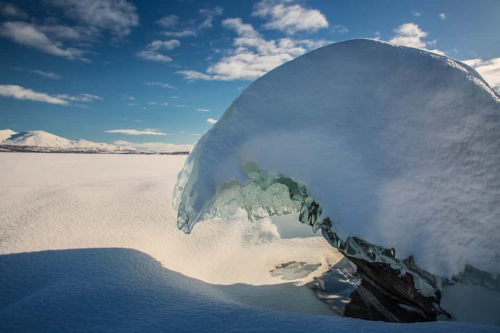 Kiruna: Daytime Snowshoe Hike - From Kiruna hotels to the forest
