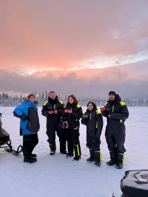 Kiruna: Guided Snowmobile Tour and Swedish Fika Experience - Learning to ride before the forest trail