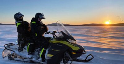 Guided Snowmobile Tour and Swedish Fika Experience