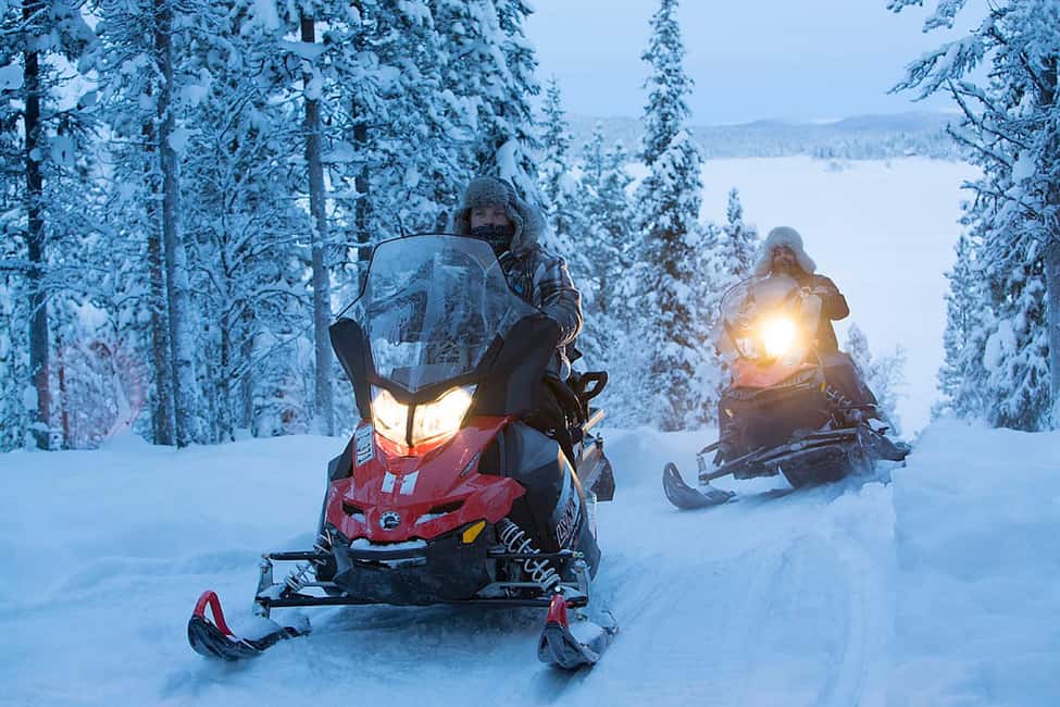 Kiruna: Guided Snowmobile Tour with Coffee Break - What driving the snowmobile feels like