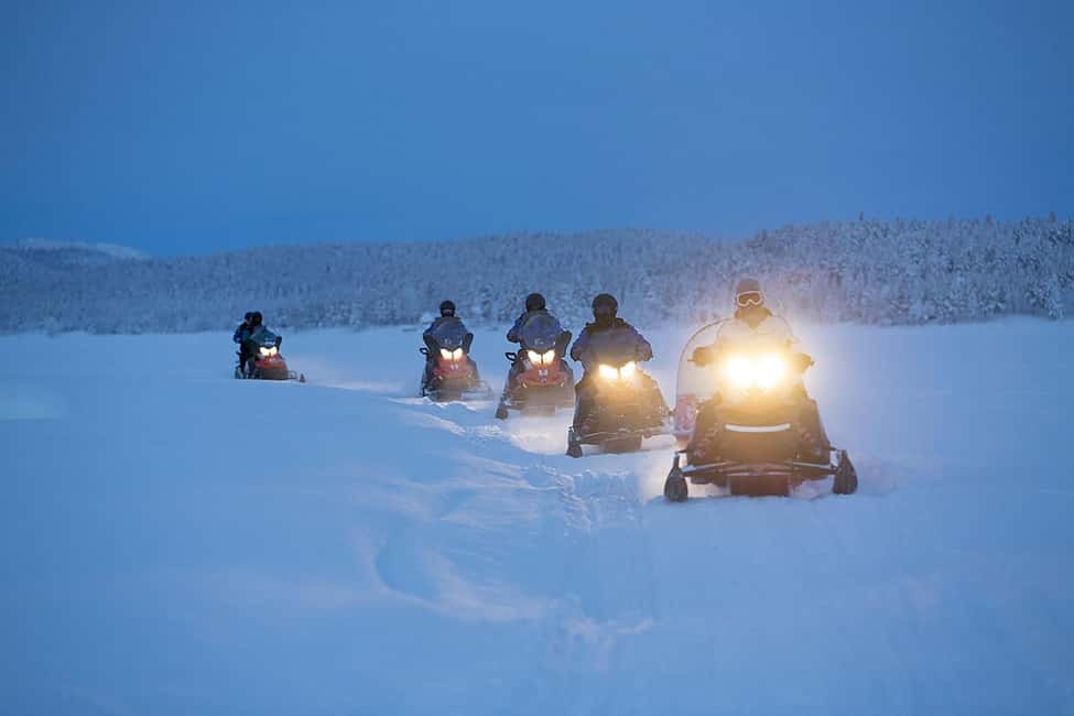 Kiruna: Guided Snowmobile Tour with Lunch - Learning the snowmobile basics before setting off