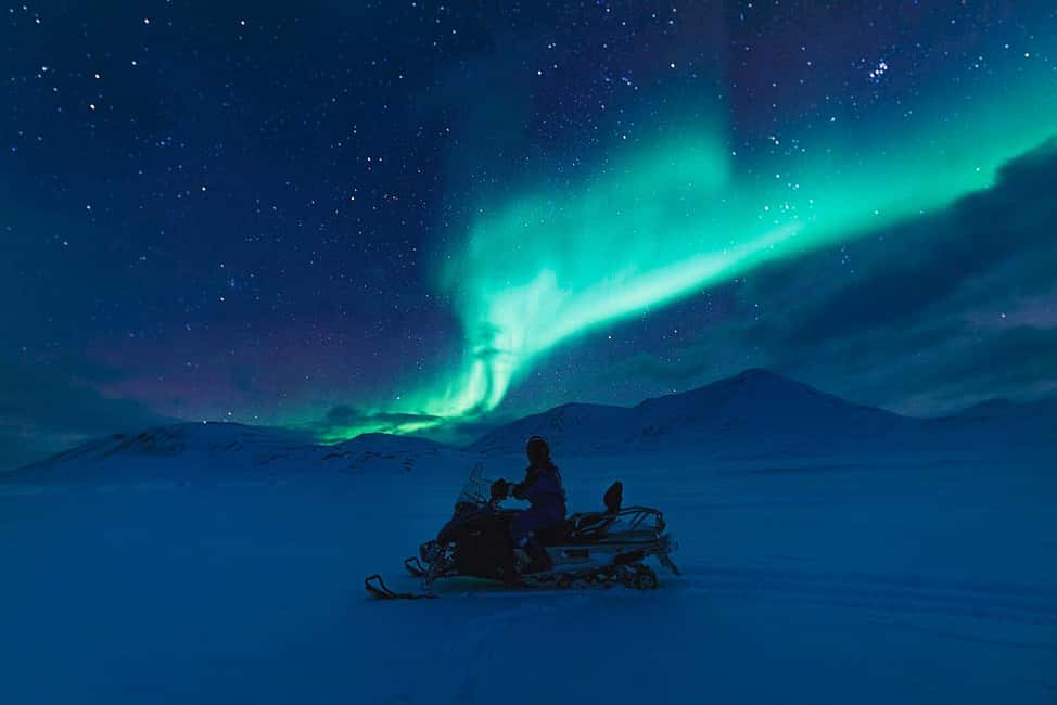 Kiruna: Northern Lights Snowmobile Tour - Starting from Kiruna after dark