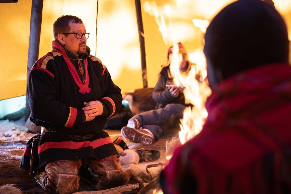 KIRUNA: Sami Reindeer Experience - Walking with the sled reindeer