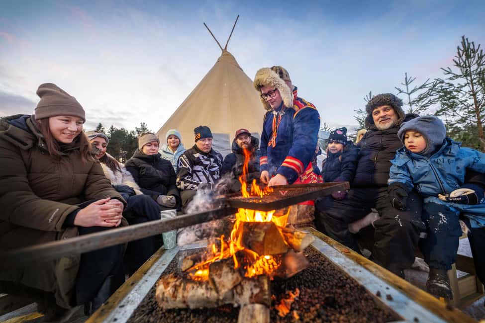Luleå: Meet the Reindeer, Sámi Flavors & Stories by the Fire - Inside the lavvu, with fire and food