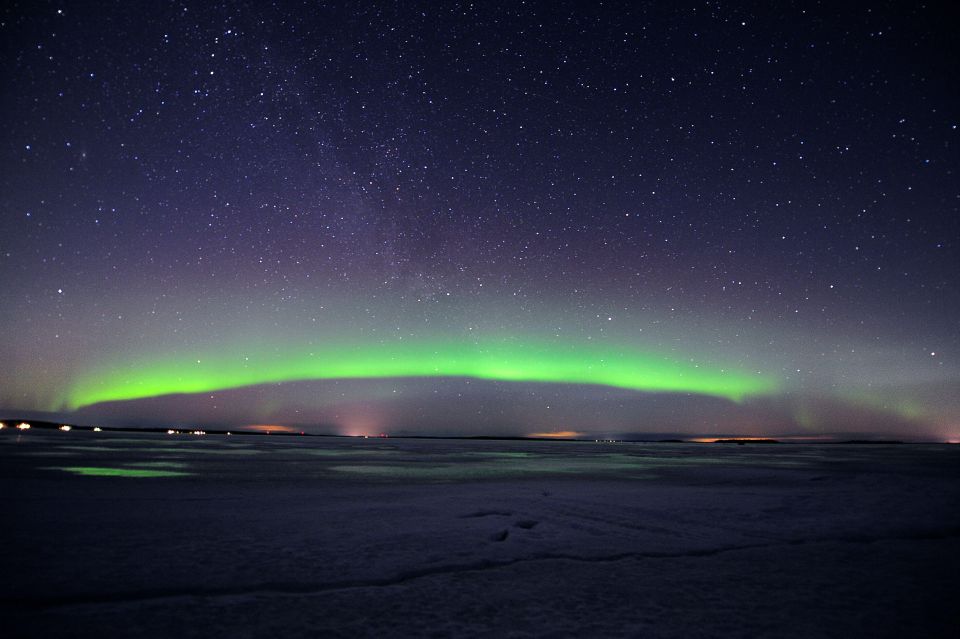 Luleå : Northern Lights Tour on a Snowmobile drawn Sled - Learning the science behind the Aurora