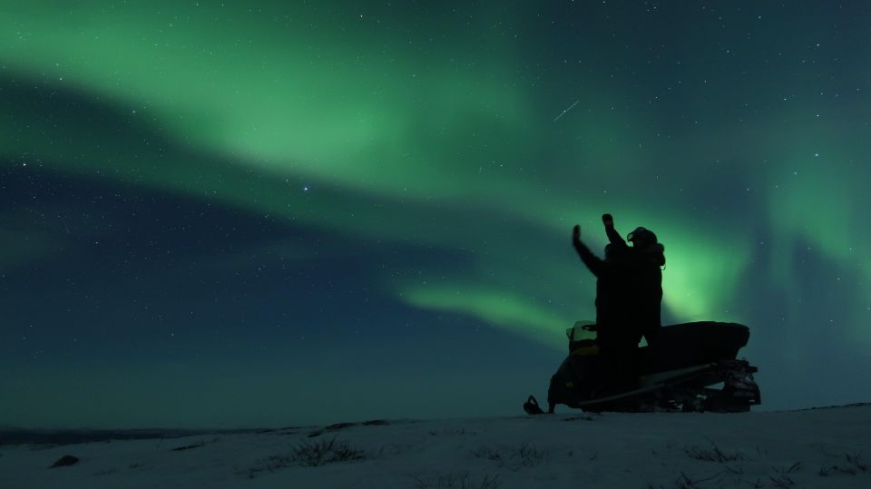 Premium Aurora Snowmobile Ride With Panoramic Views - Meeting the transfer from Kiruna