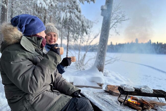 Private snowmobile day tours - Riding through forests shaped by the cold