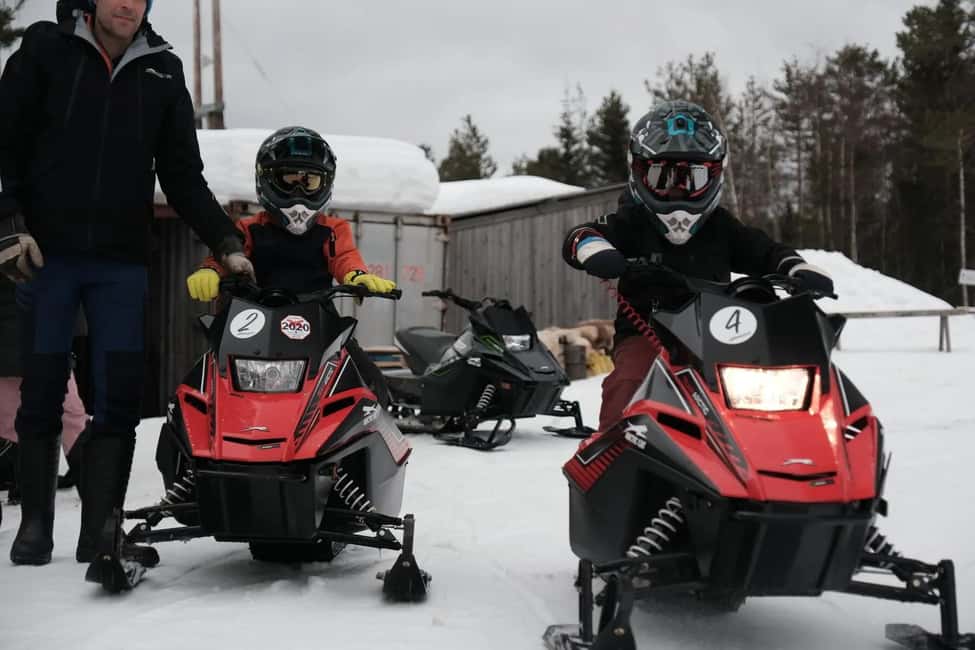 Sälen: Mini Snowmobile Adventure on Private Track - Getting comfortable with the 200cc machine