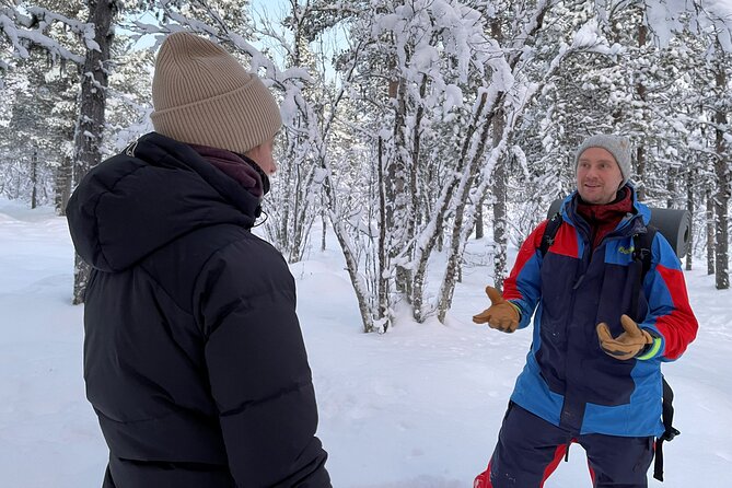 Snowshoe in a Winter Forest - From Kiruna streets to a quiet forest