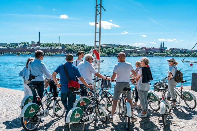 Stockholm 3-Hour Private Guided Bike Tour - Starting at Strandvägen and getting on the bikes