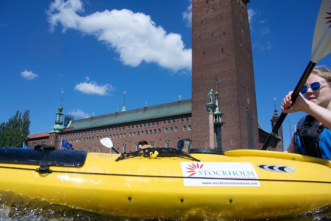 Stockholm City Kayak Tour - City Hall from the water