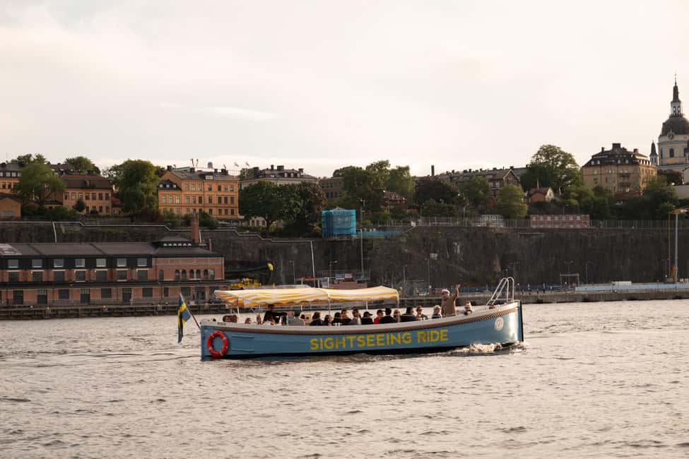 Stockholm: Guided City Sightseeing Open Electric Boat Tour - Djurgården Canal: the calmest stretch of the ride