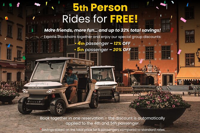 Stockholm Private Golf Cart Tours - Why a golf cart works well in Stockholm