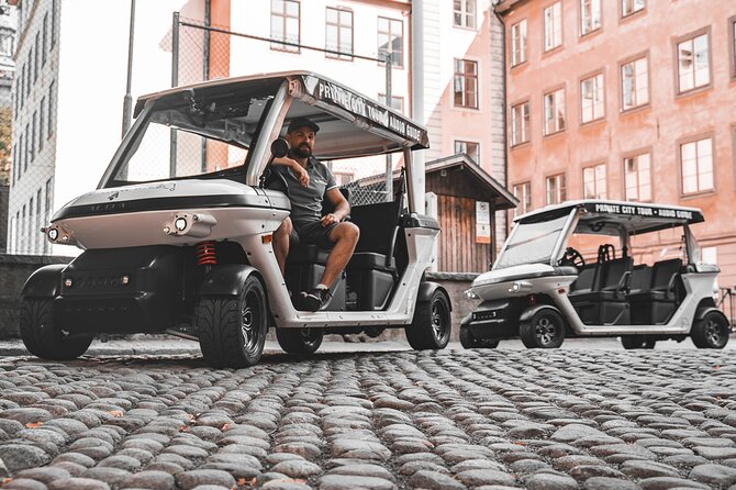Stockholm Private Golf Cart Tours - Norrmalm and the story behind Stockholm Syndrome