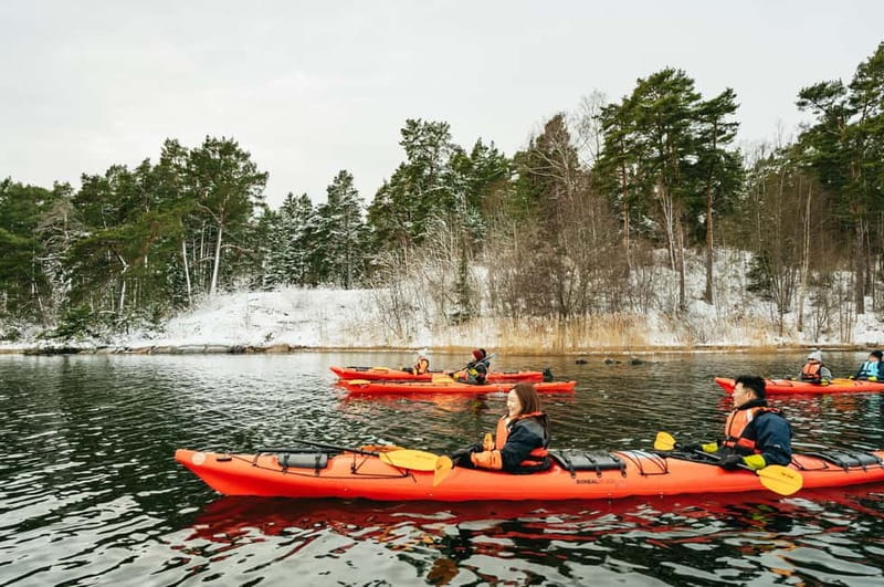 Stockholm: Winter Kayaking, Swedish Fika, and Hot Sauna - From Stockholm streets to Vaxholm’s winter water