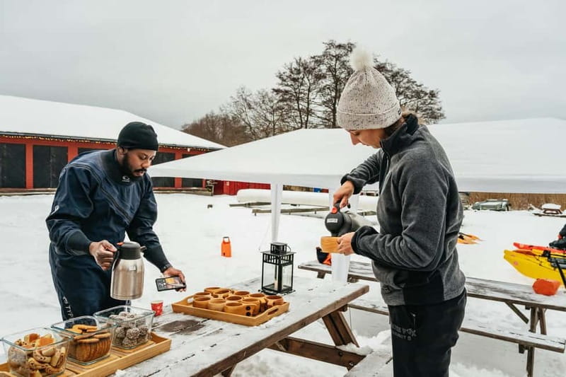 Stockholm: Winter Kayaking, Swedish Fika, and Hot Sauna - Paddling around Vaxholm and the archipelago
