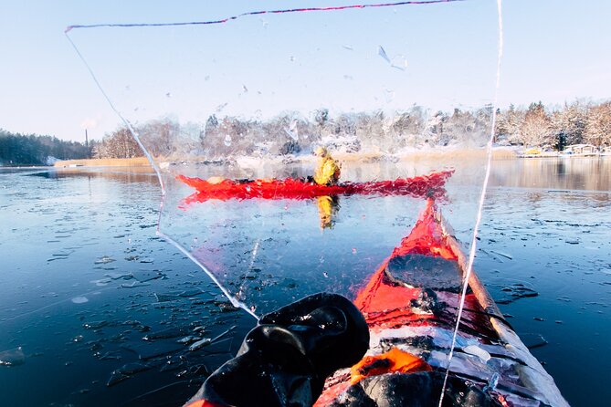 Stockholm: Winter Kayaking, Swedish Fika and hot Sauna Experience - Getting suited up for the Baltic