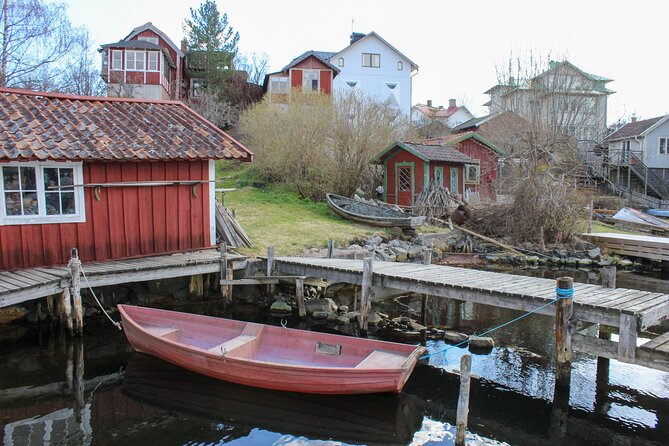 Vaxholm Day Trip From Stockholm: Cruise, Fortress, Swedish Fika - Walking Vaxholms red-house streets