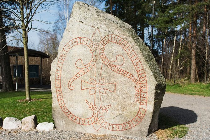Viking History and Swedish Countryside Tour to Sigtuna & Uppsala - Täby and Jarlabanke’s Bridge: power carved in stone